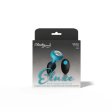(image for) TEAL Ombre - SMALL Cheeky Charms Eluxe Vibrating Plug With Remote - Clear Gem