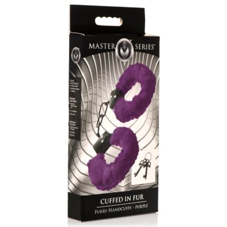 (image for) Cuffed in Fur Furry Handcuffs - Purple