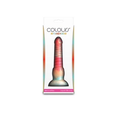 (image for) Colours - Stacked - 6" Dildo - Red/Gold