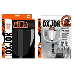 BULGER, the big pouch jock, BLACK IRON, LARGE