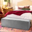 (image for) Aria Flip Chaise 18 Inch Wide - Convertible Sex Chair and Bed Bench, Grey