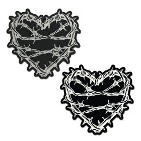 Barbed Wire Heart Pasties Reflective
