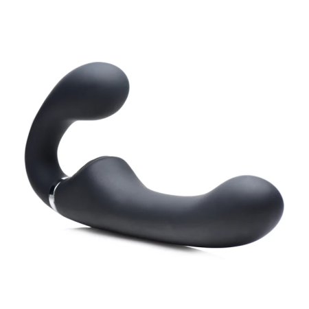 (image for) 10X Mighty Rider Vibrating Strapless Strap-on - Black