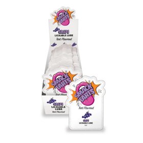 SMACK Tarts - Lickable Flavored Lubricant - Grape 3ML Pouch Display of 36 ?