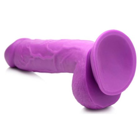 (image for) POP 8.25" Dildo with Balls - Purple