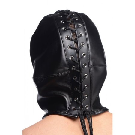 (image for) Strict Zip Front Bondage Black Hood *