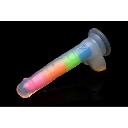 (image for) Lollicock 7" GID Rainbow Silicone balls*