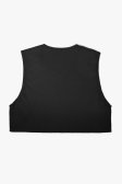 (image for) Unisex Medium - Mini Crop Top Sheer - Black