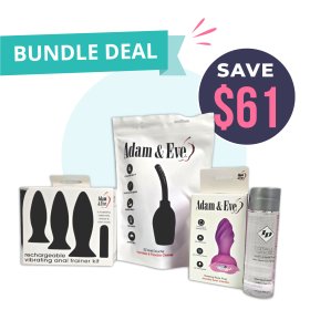 Adam & Eve Rotating Rose + Anal Trainer Value Bundle