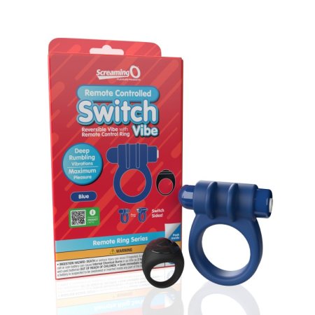 (image for) Screaming O Remote Controlled Switch Vibrating Ring - Blue