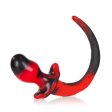 (image for) BEAGLE, puppy tail buttplug, RED SWIRL, Medium