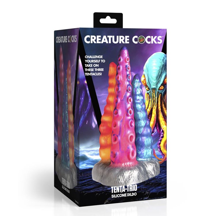(image for) Tenta-Trio Silicone Dildo