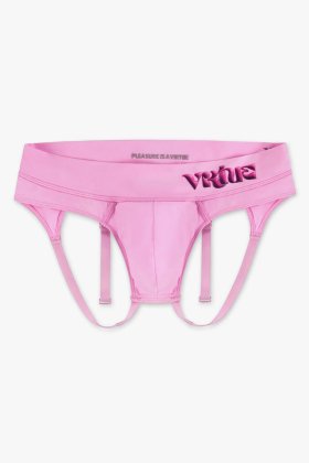 Mens Large - JockVStrap Sheer Briefs - Taffy