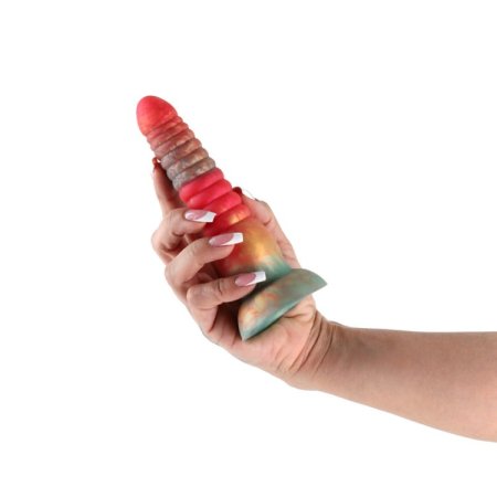 (image for) Colours - Stacked - 6" Dildo - Red/Gold