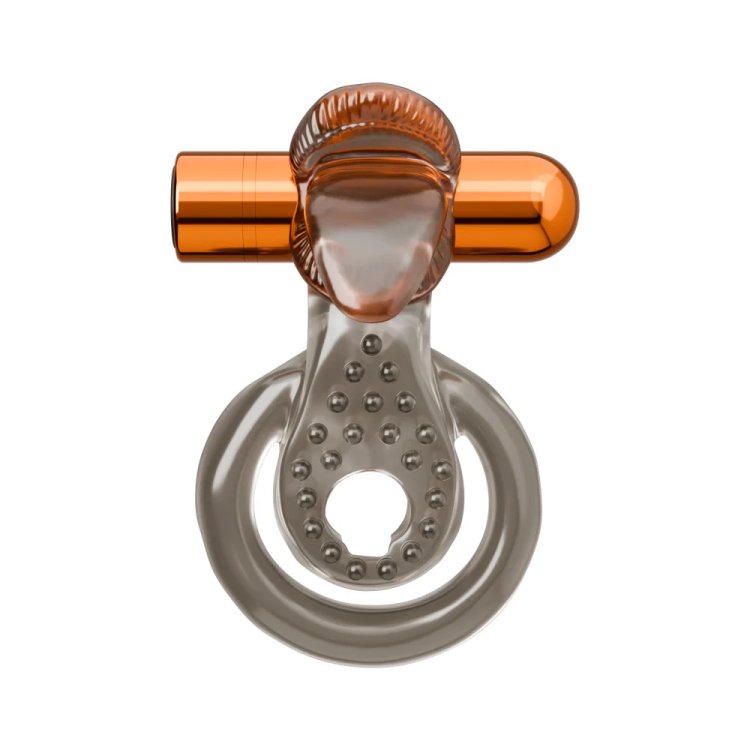 (image for) Stay Hard - Vibrating Double Cock Ring Set with Sleeve
