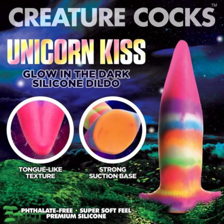 (image for) Unicorn Kiss Tongue Glow-In-Dark Silicon