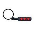 (image for) Hearts Paddle Keychain