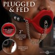 (image for) Plugged Silicone Feeding Gag - Red