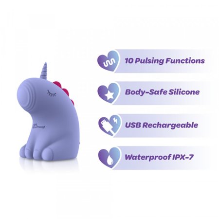 (image for) TESTER - Dreamii Pulse Pulsing Unicorn Stimulator - Mystical Purple
