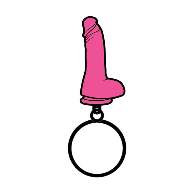 (image for) Pink Dildo Keychain *