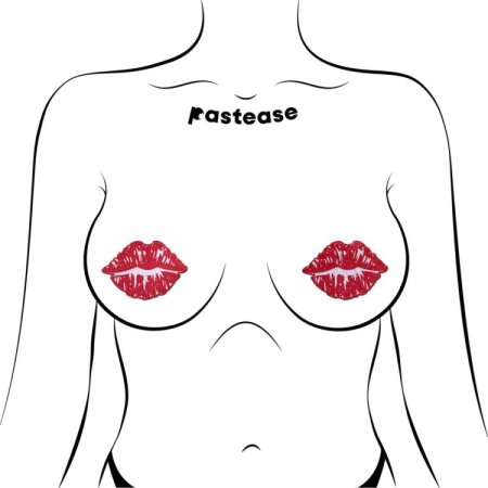 (image for) Kisses Sparkly Red Kissing Puckered Lips