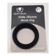 (image for) Wide Silicone Donut Ring - Black 1.75"