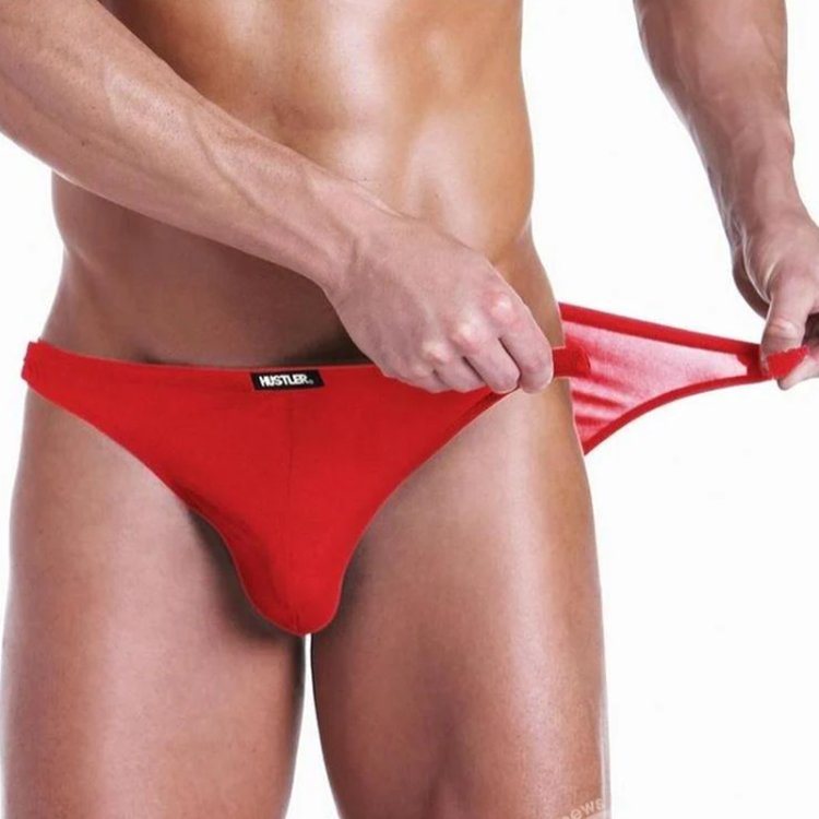(image for) FUNDIES Rip It Off Bikini w/ red satin ribbons - OS - RED
