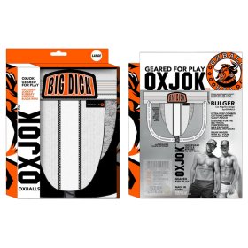 BULGER, the big pouch jock, WHITE SNOW, MEDIUM