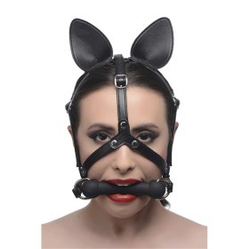 Dark Horse Pony Head Harness with Silicone Bit