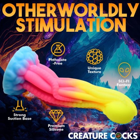 (image for) Tenta-Glow Silicone Glow-In-Dark Dildo