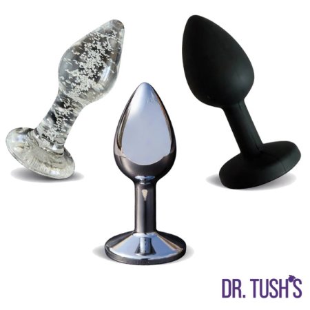 (image for) Beginner, The First Step Anal Plug Set – Glass, Metal & Silicone