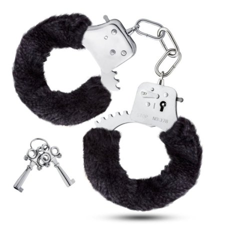 (image for) Temptasia - Beginner Cuffs - Black Fur