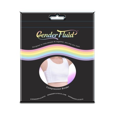 (image for) Gender Fluid Chest Binder White - Large