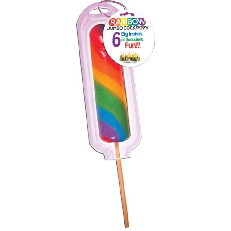 (image for) Rainbow Jumbo Candy Cock Pop