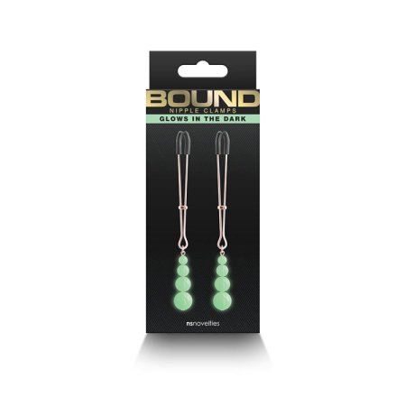 (image for) Bound Nipple Clamps - G2 Rose Gold GID