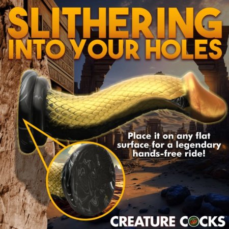 (image for) Golden Mamba Snake Silicone Dildo