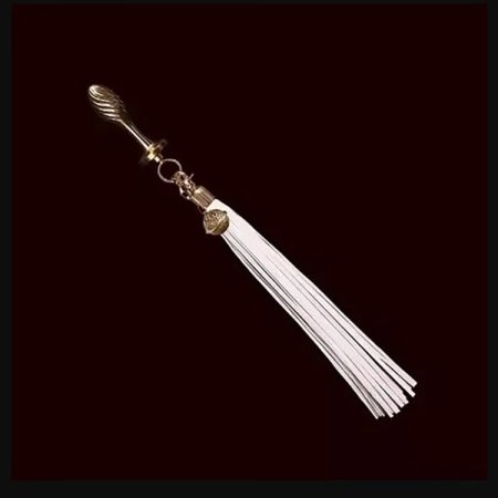 (image for) Detachable White Flogger-Tail Plug Kit with Rose-shape Plug