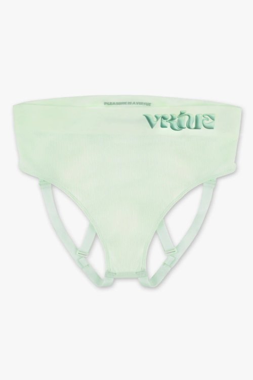 (image for) Womens Medium - JockVStrap Rib Briefs - Mint