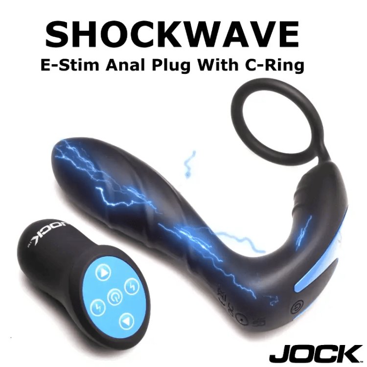 (image for) Shockwave E-Stim Anal Plug w/ C-Ring and remote