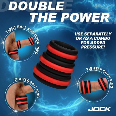 (image for) Enhancers 2-in-1 Silicone Cock Ring Set of 3