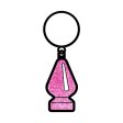 (image for) Pink Glitter Butt Plug Keychain *