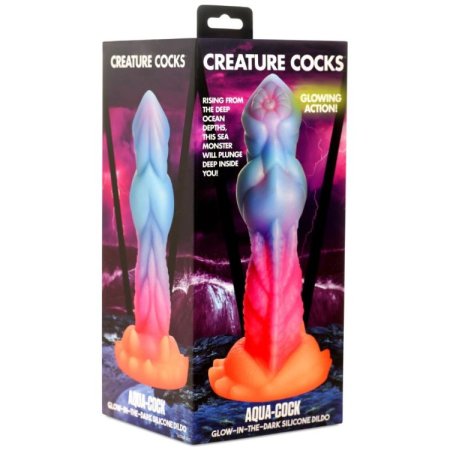 (image for) Aqua-Cock Glow-In-Dark Silicone Dildo
