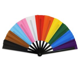 Progress Pride X-Large Hand Fan Progress Pride X-Large Hand Fan
