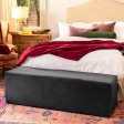 (image for) Aria Flip Chaise 18 Inch Wide - Convertible Sex Chair and Bed Bench, Black
