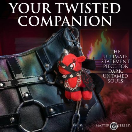 (image for) Scarlett Chainheart Bondage Pony Keychain - Red