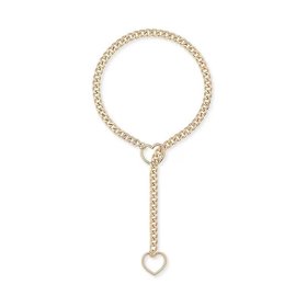 HEART-O-RING SLIP CHAIN - Gold