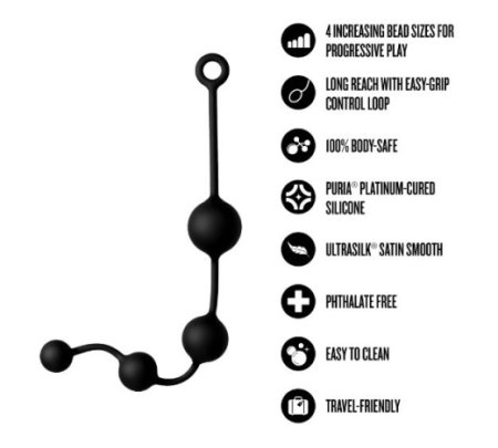 (image for) Anal Adventures Platinum X-Large Anal Beads