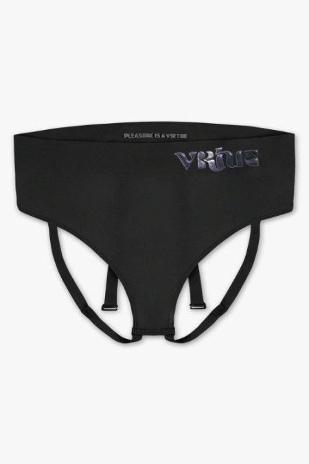 (image for) Womens Medium - JockVStrap Sheer Briefs - Black