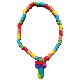 Rainbow Pecker Ring Candy Necklace Rainbow Pecker Ring Candy Necklace