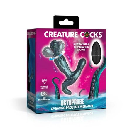 (image for) Octoprobe Gyrating Prostate Vibrator with Remote